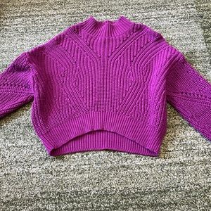 cropped knit sweater